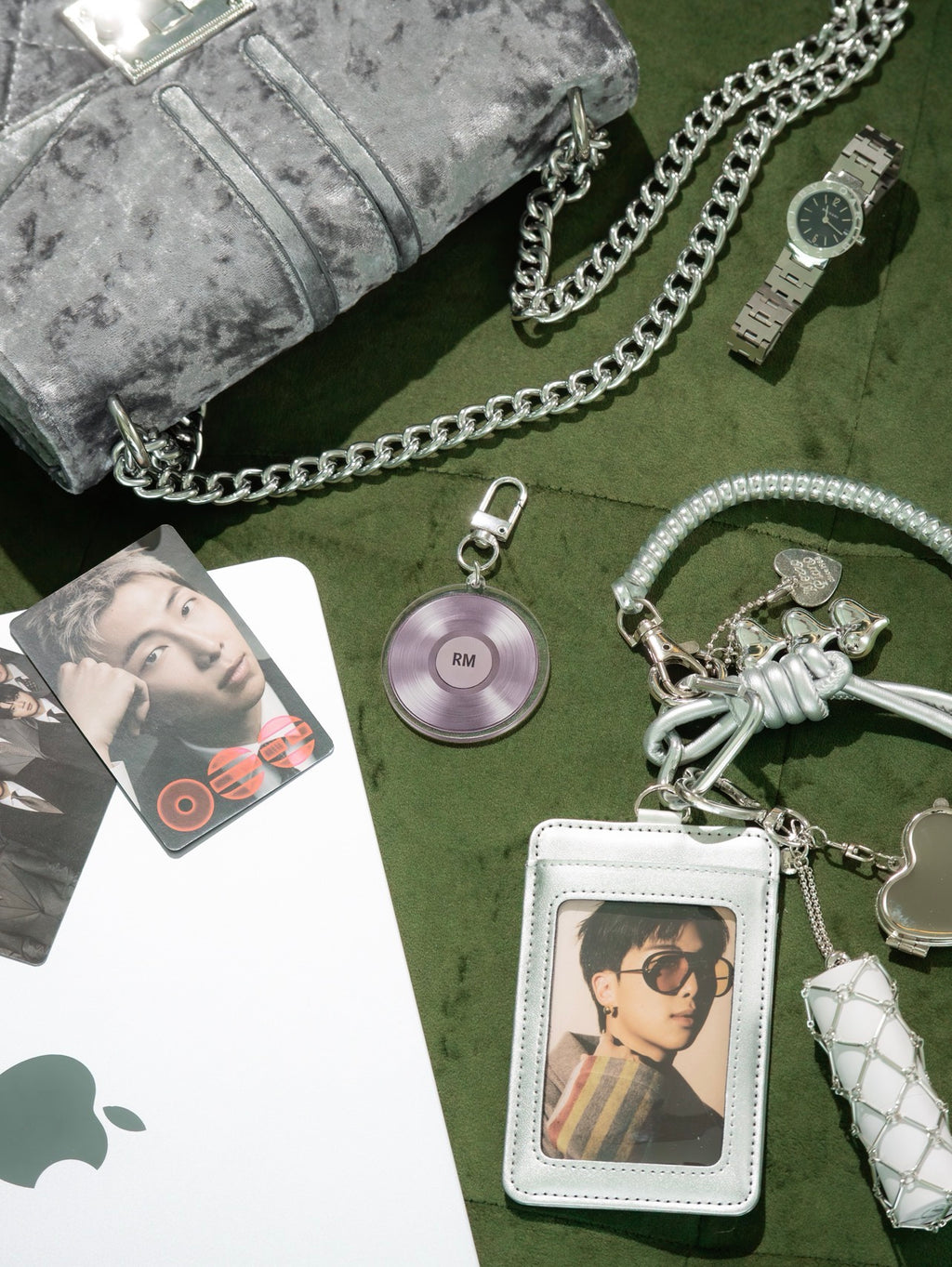 BTS RM - PHOTOCARD AND LIPGLOSS HOLDER KEYCHAIN