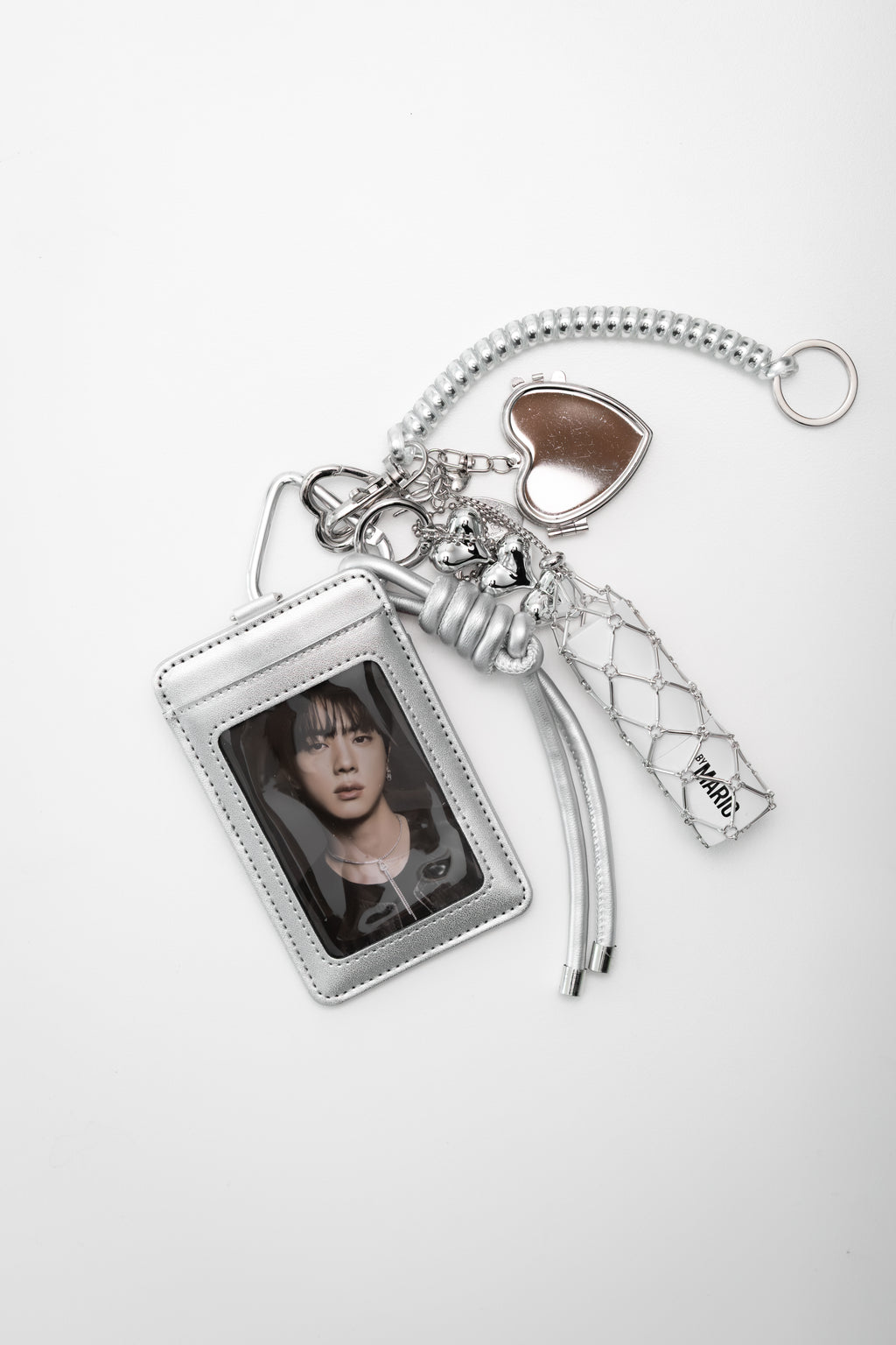 BTS JIN - PHOTOCARD AND LIPGLOSS HOLDER KEYCHAIN