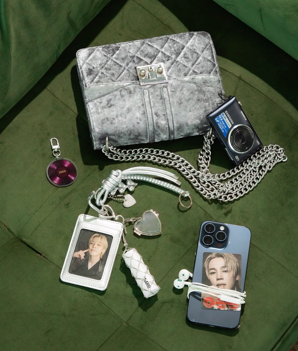 BTS JIMIN - PHOTOCARD AND LIPGLOSS HOLDER KEYCHAIN