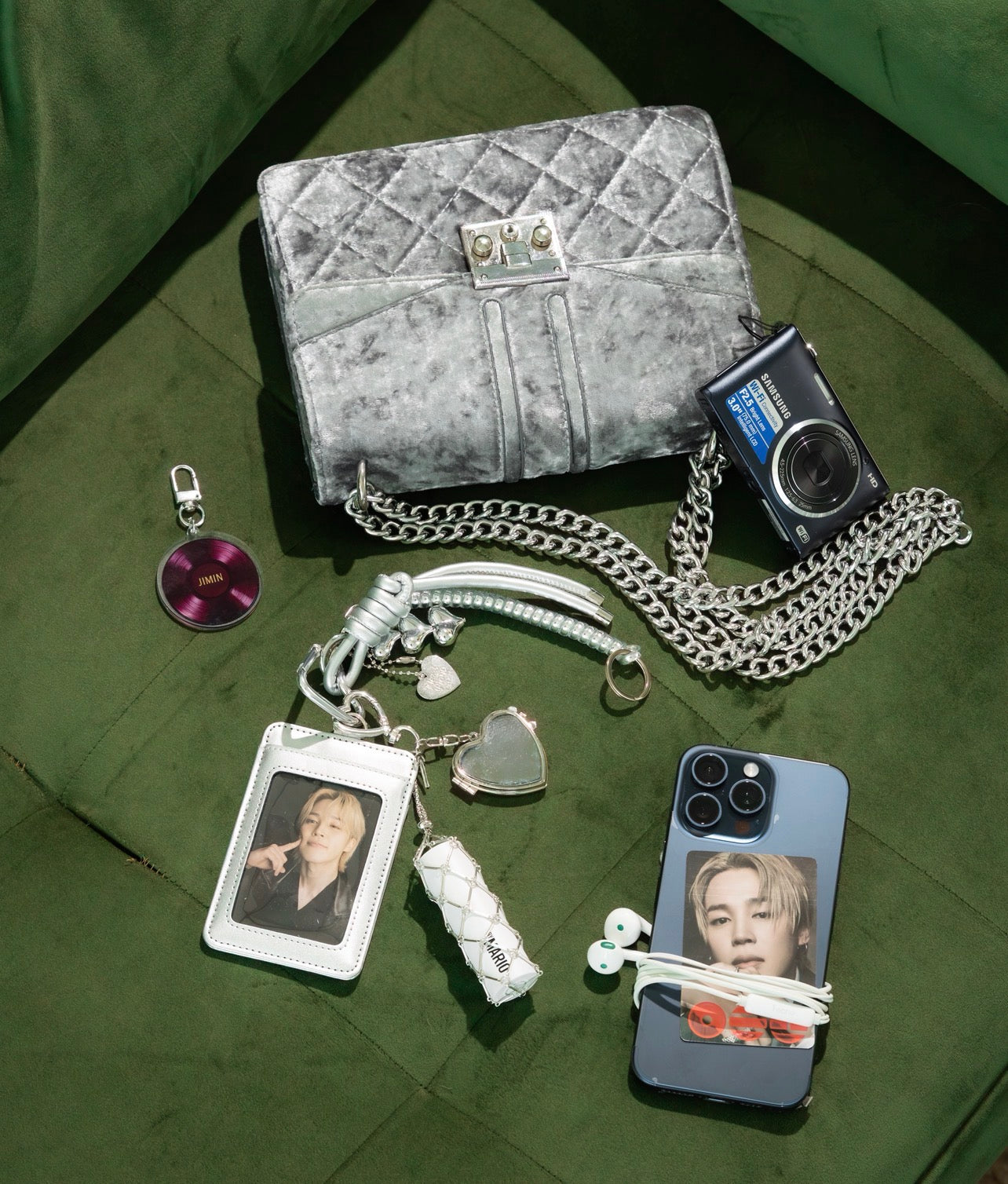 BTS JIMIN - PHOTOCARD AND LIPGLOSS HOLDER KEYCHAIN